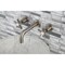 Kingston Brass KS8128NX Two-Handle Wall Mount Bathroom Faucet, Brushed Nickel KS8128NX - alternate 4